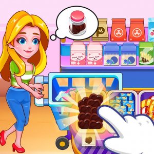 Kids Supermarket Shopping Game