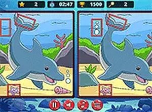 Marine Spot the Difference Online Puzzle Game