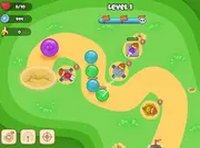 Monkey Bubble Defense Online Game